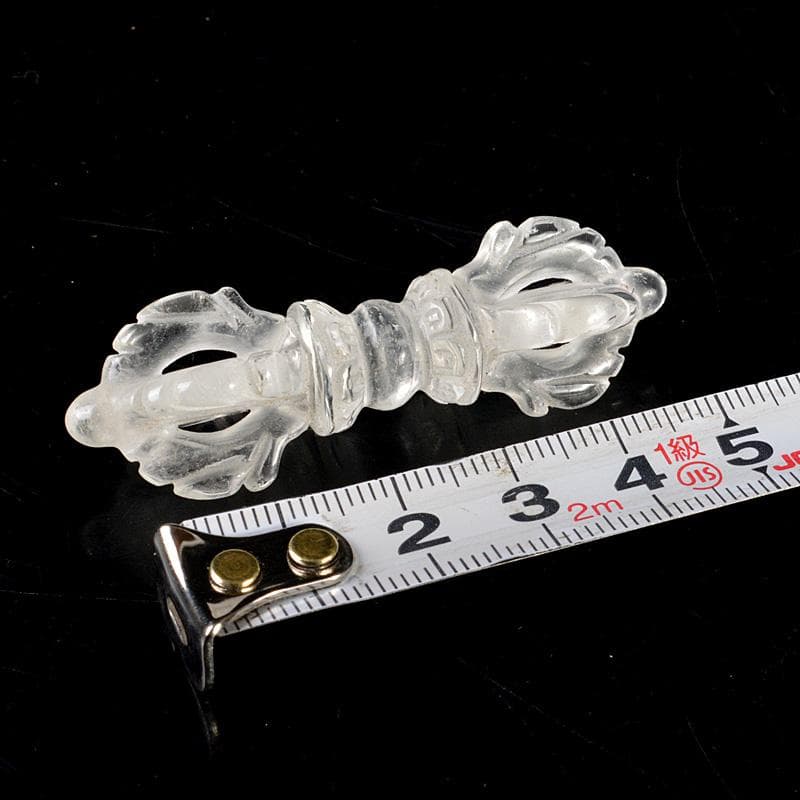 天然石　水晶彫刻　金剛杵　五独鈷　V　6308