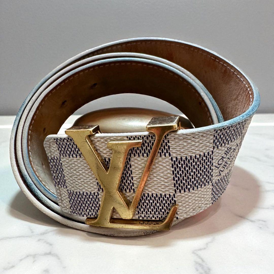 ルイヴィトン　サンチュールLVイニシャルダミエベルト　ユニセックス