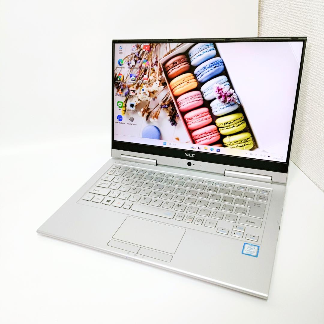 タッチパネル✨️2in1/SSD/第8世代i5/オフィス付きNECノートパソコン