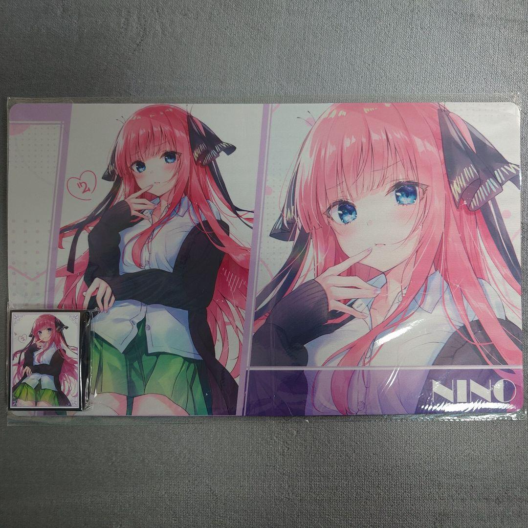 α2 五等分の花嫁 制服&ロングヘアー 中野二乃 スリーブ&プレイマット