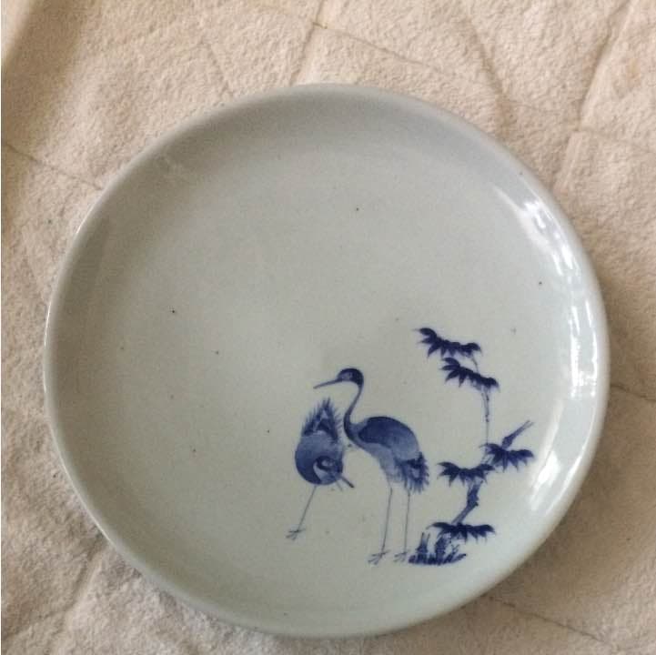 元禄年間の白磁の鶴