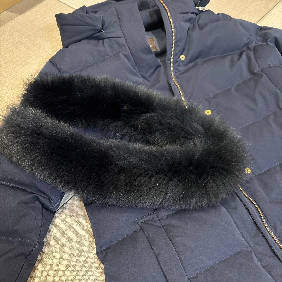 Demi-Luxe BEAMS ファー 河田フェザー ダウンコート ネイビー40 - メルカリ