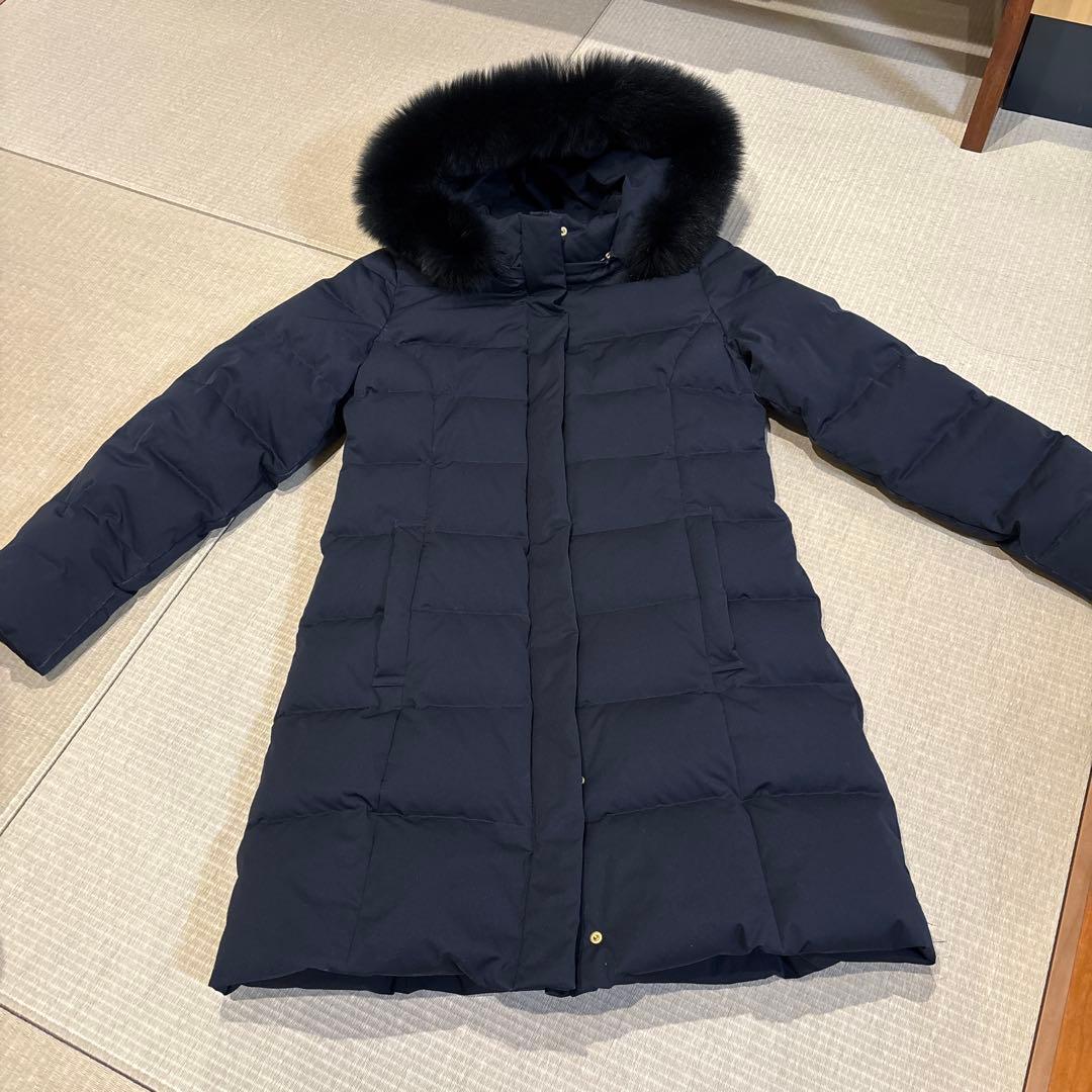 Demi-Luxe BEAMS ファー 河田フェザー ダウンコート ネイビー40 - メルカリ
