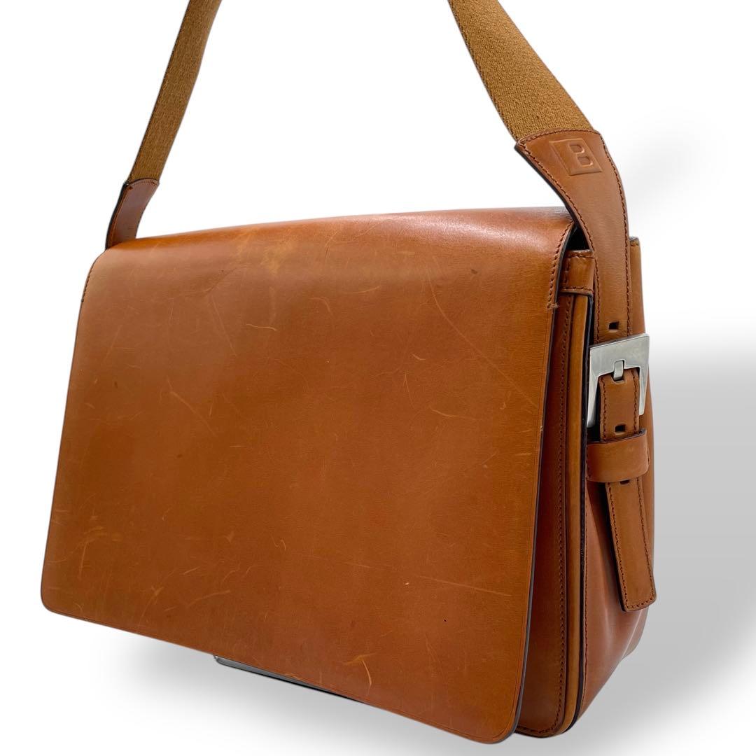 レア✨良品✨バリー ヴィンテージ メッセンジャーバッグ クロスボディ キャメル