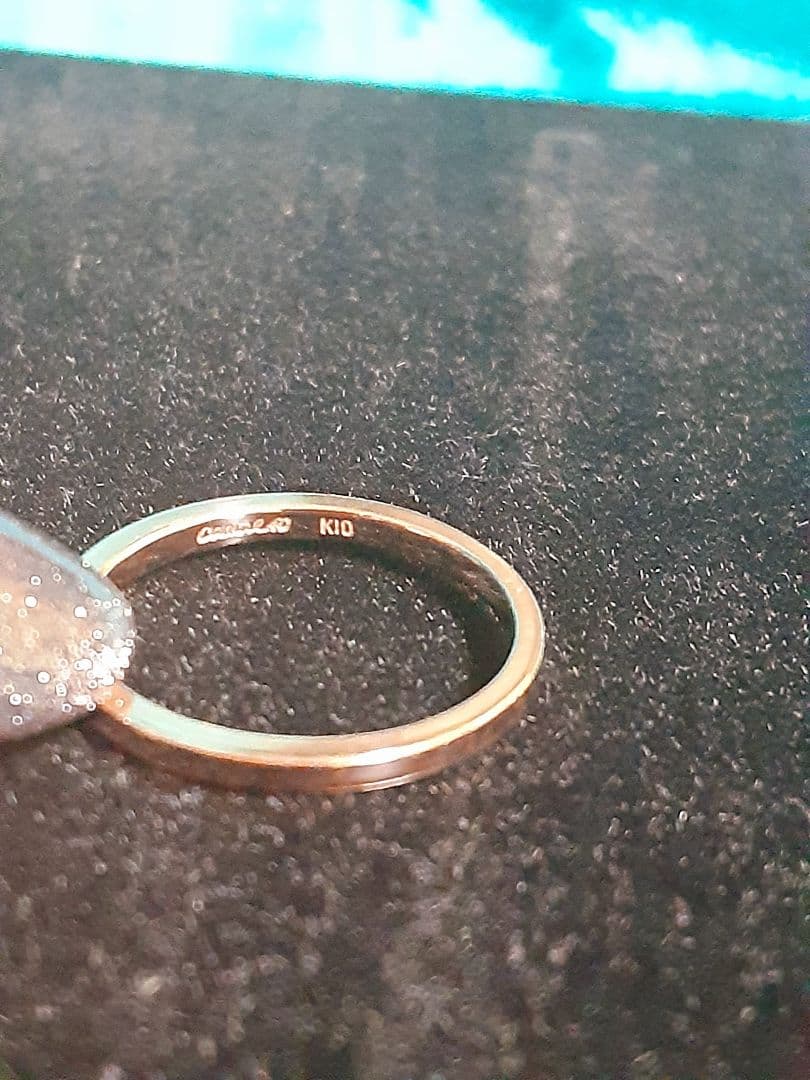 美品✨canal4℃1粒ストーンリング 10K 9号 - メルカリ