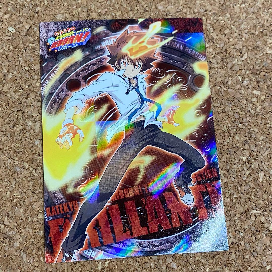 家庭教師ヒットマンREBORN☆沢田綱吉☆ブロマイドカード - メルカリ