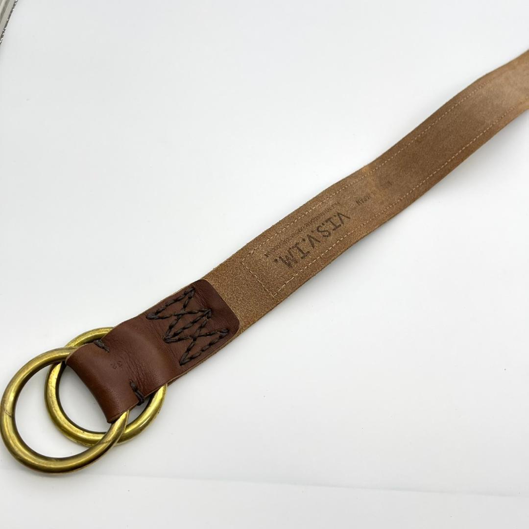 visvim ヴィズヴィム ビズビム ベルト ダブルリング MAYAN民族 本革