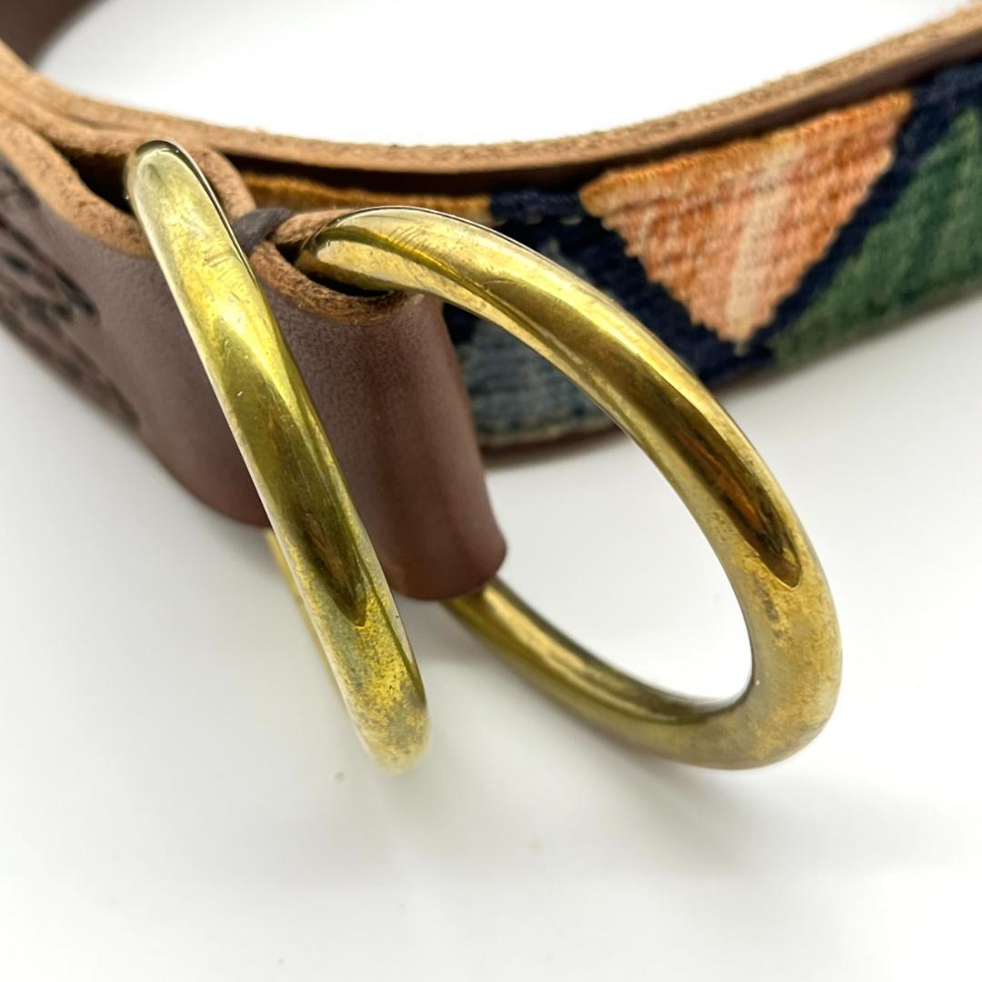 visvim ヴィズヴィム ビズビム ベルト ダブルリング MAYAN民族 本革