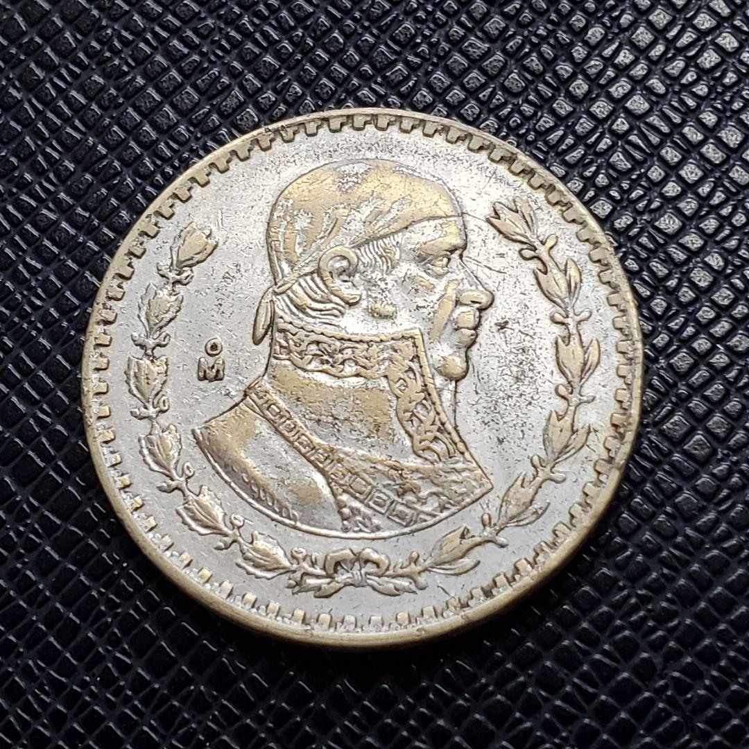 1102. 銀貨 1962年 メキシコ ホセ・モレノス 1ペソ コイン - メルカリ