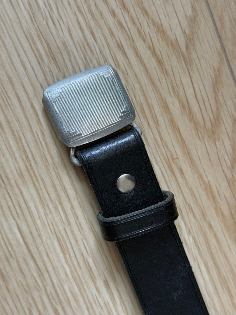 美品　フィグベル　ヒッチコック　ベルト　レザー　革　phigvel 黒　ブラック