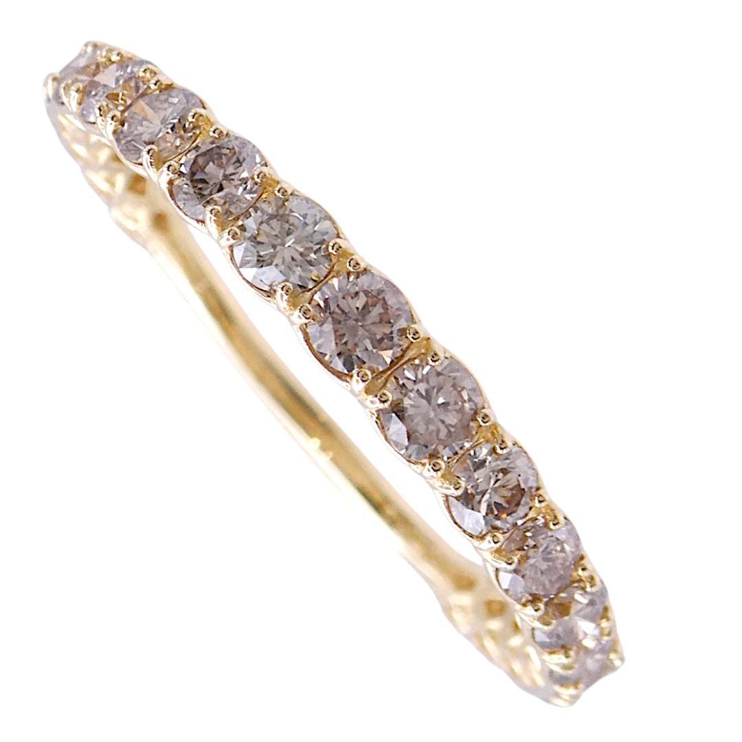 リング K18 ダイヤモンド1.00ct 17号 ハーフダイヤ以上 楽天市場】ダイヤモンド リング K18 ハーフエタニティ 0.1カラット