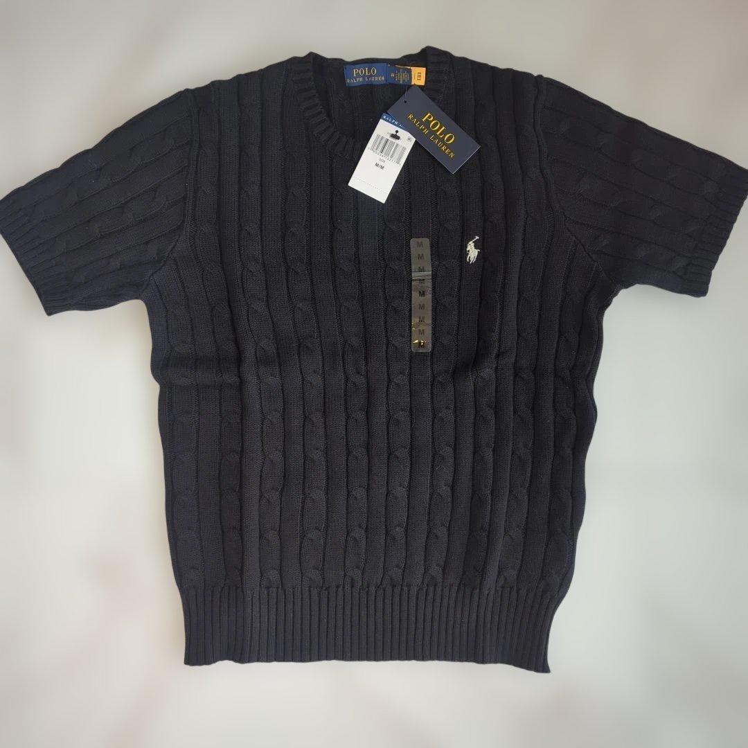 Polo Ralph Lauren 半袖ニット M 黒