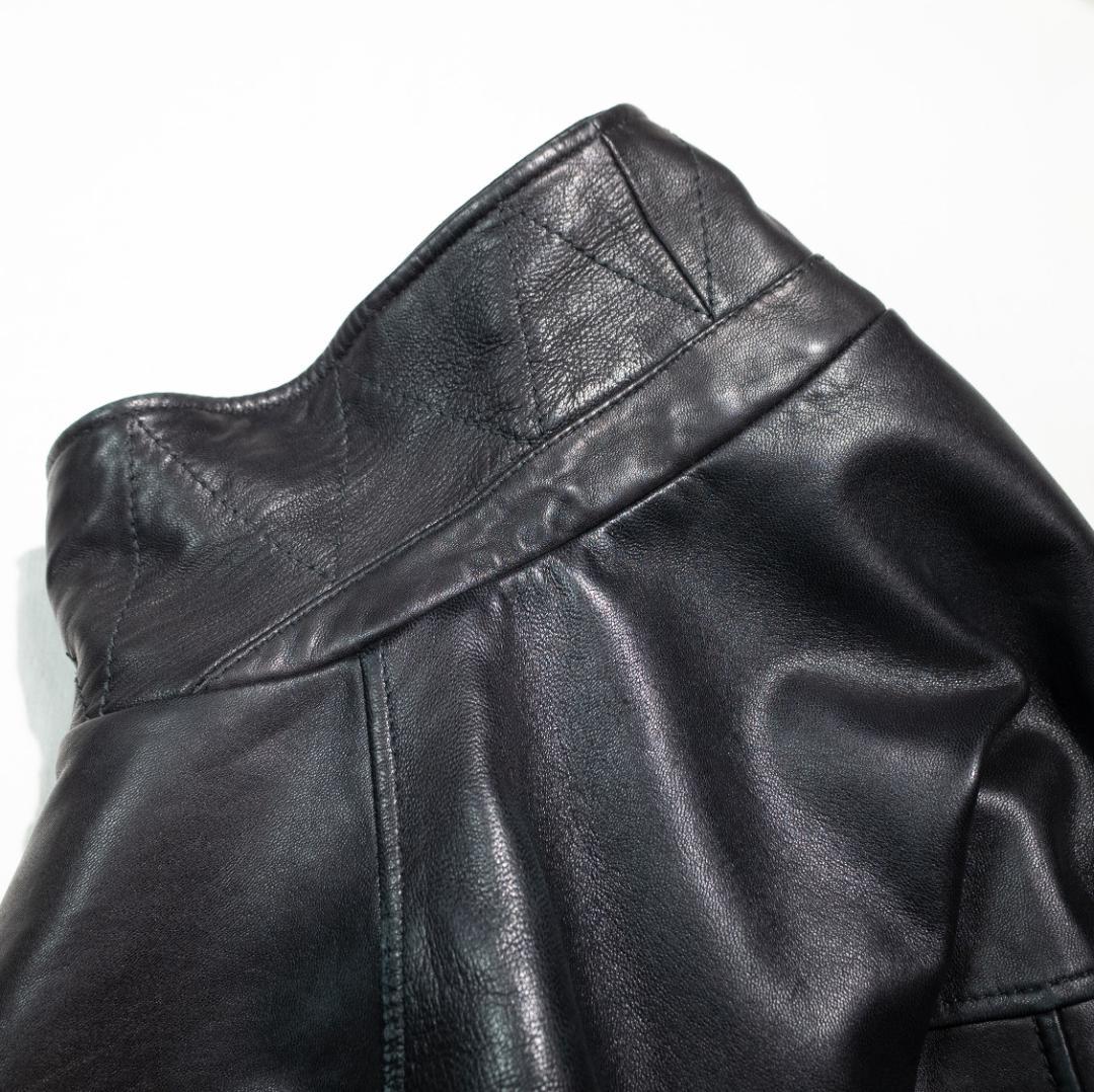 00s 00s Dockers Premium ラムレザー カーコート XL 黒 dockers short