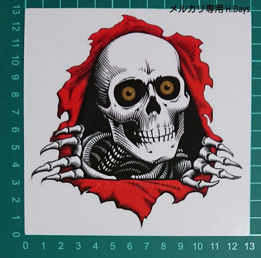 2757】防水 ステッカー パウエル ペラルタ スケートボード スカル 装飾