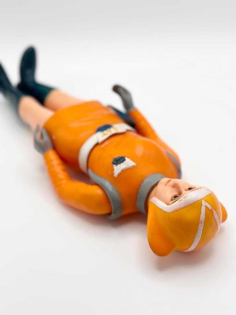 トリプルファイター SAT女性隊員 ソフビ ブルマァク 当時物 昭和レトロ