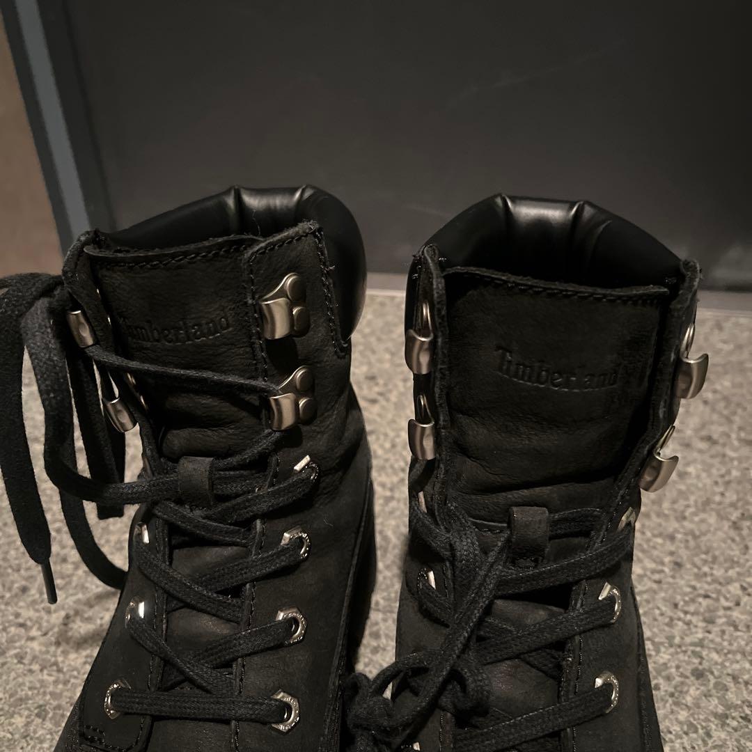 Timberland ブラック ワークブーツ 8.5W 25.5cm - メルカリ