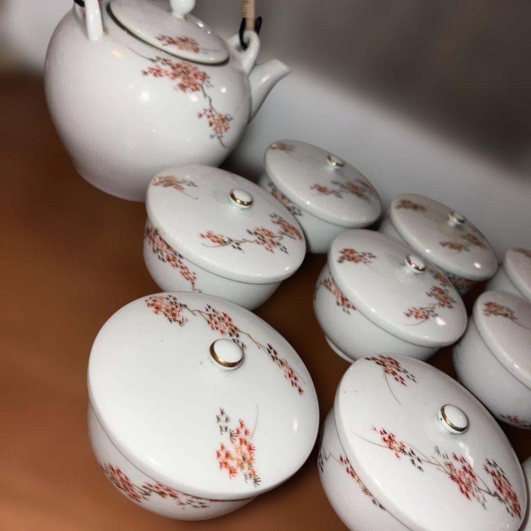 YP0225 有田焼 深川製磁 急須 蓋付き湯呑み10客セット 茶器揃い - メルカリ