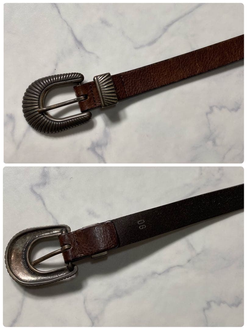 良品】WILLIAM ウエスタンベルト ビームス エフコラボ レザー 別注