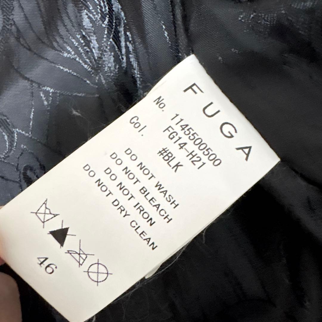 美品 FUGA 光沢 leather jacket 平成 y2k V系 46 L FUGA y2k 光沢 leather