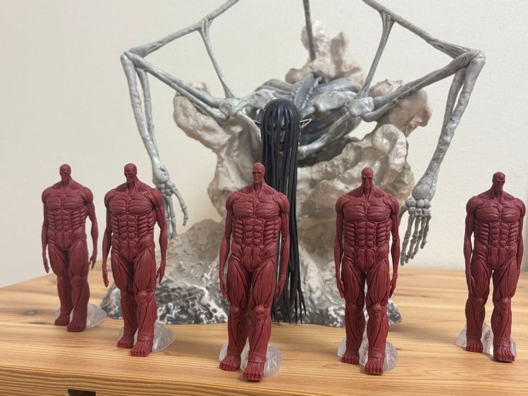 進撃の巨人 ラストワン賞 MEGAIMPACT A1 5体セット 進撃の巨人 終尾の巨人 一番くじラストワン賞 フィギュア MEGAIMPACT