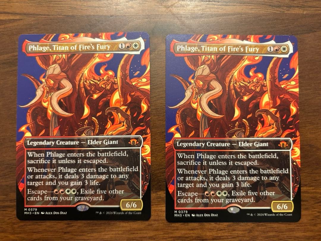 火の怒りのタイタン、フレージ　英語　拡張2枚セット