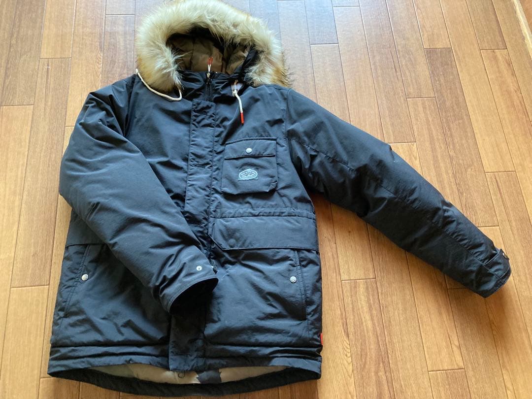 POLER OUTDOOR STUFF◆ダウンジャケット/M/コットン/BLK