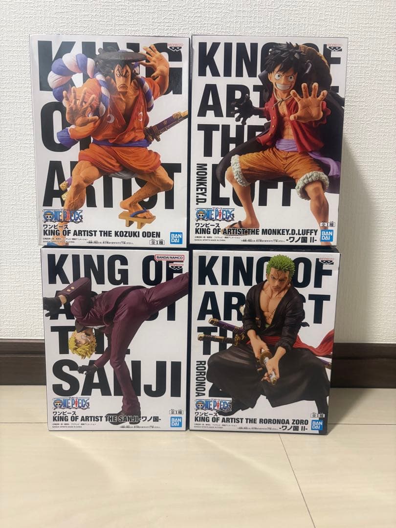 【少しなら値下げ可】ワンピース　フィギュ　4体セット　ルフィ　サンジ　ゾロ 新品・即日発送 ワンピース フィギュア3体セット ルフィ サンジ ゾロ