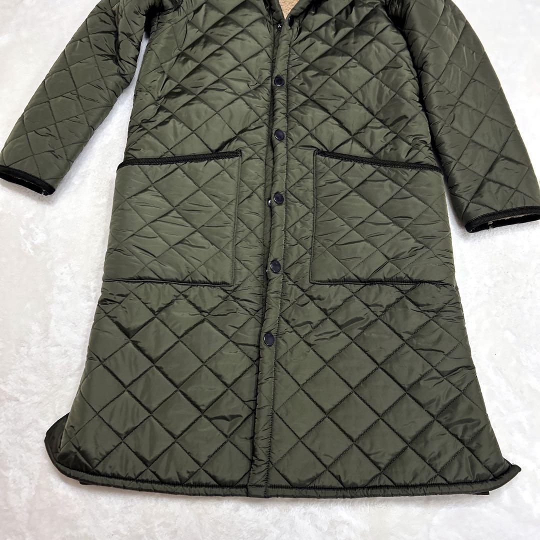 Barbour キルティングジャケット オリーブグリーン ロング C99327679