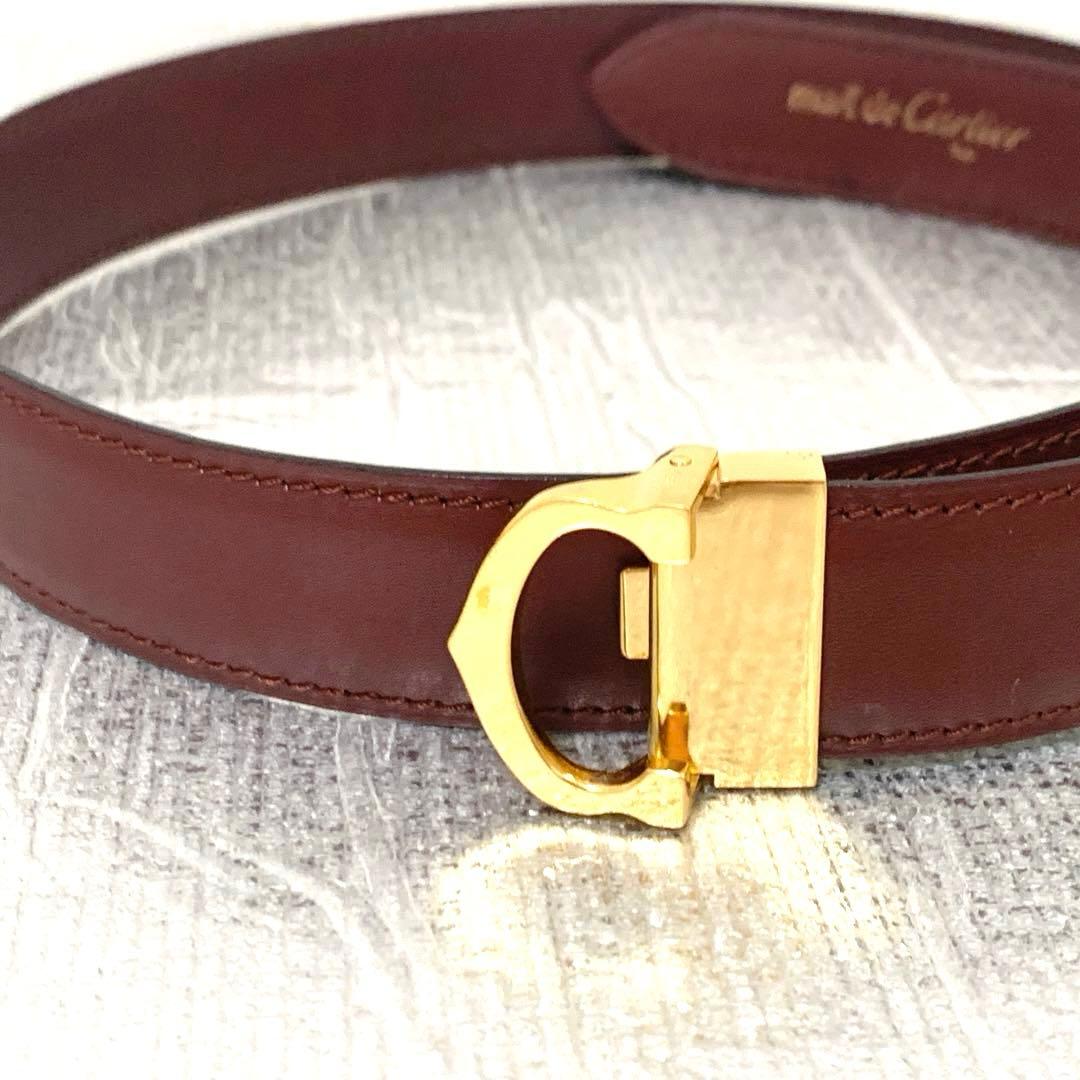 Cartier カルティエ　ベルト　ボルドー　ゴールド 楽天市場】Cartier カルティエ ボルドー ワインレッド えんじ色