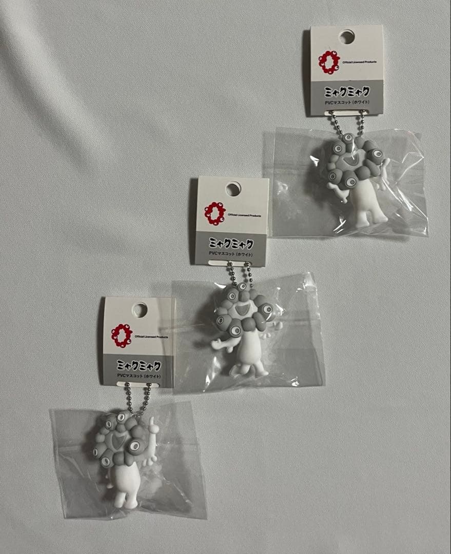 白ミャク PVCマスコット ABC3体セット