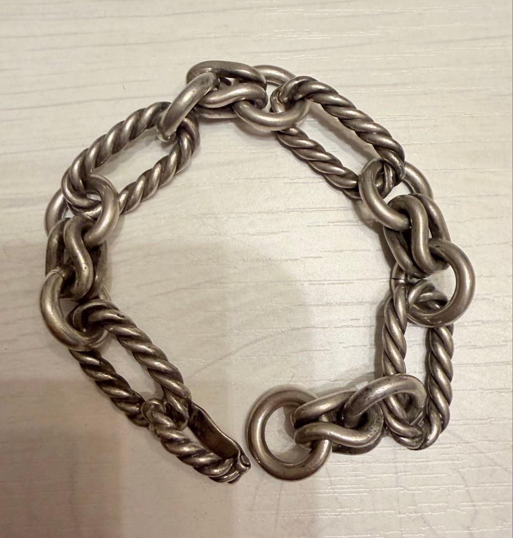 vintage gucci ロープブレスレット グッチ シルバー ロープチェーン