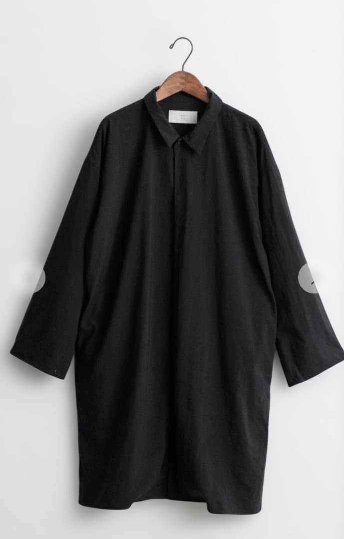 【美品】MUYA リネンリバリーコート ブラック MUYA｜リバリーコート(コットン)/No.2108 - katakana(カタカナ