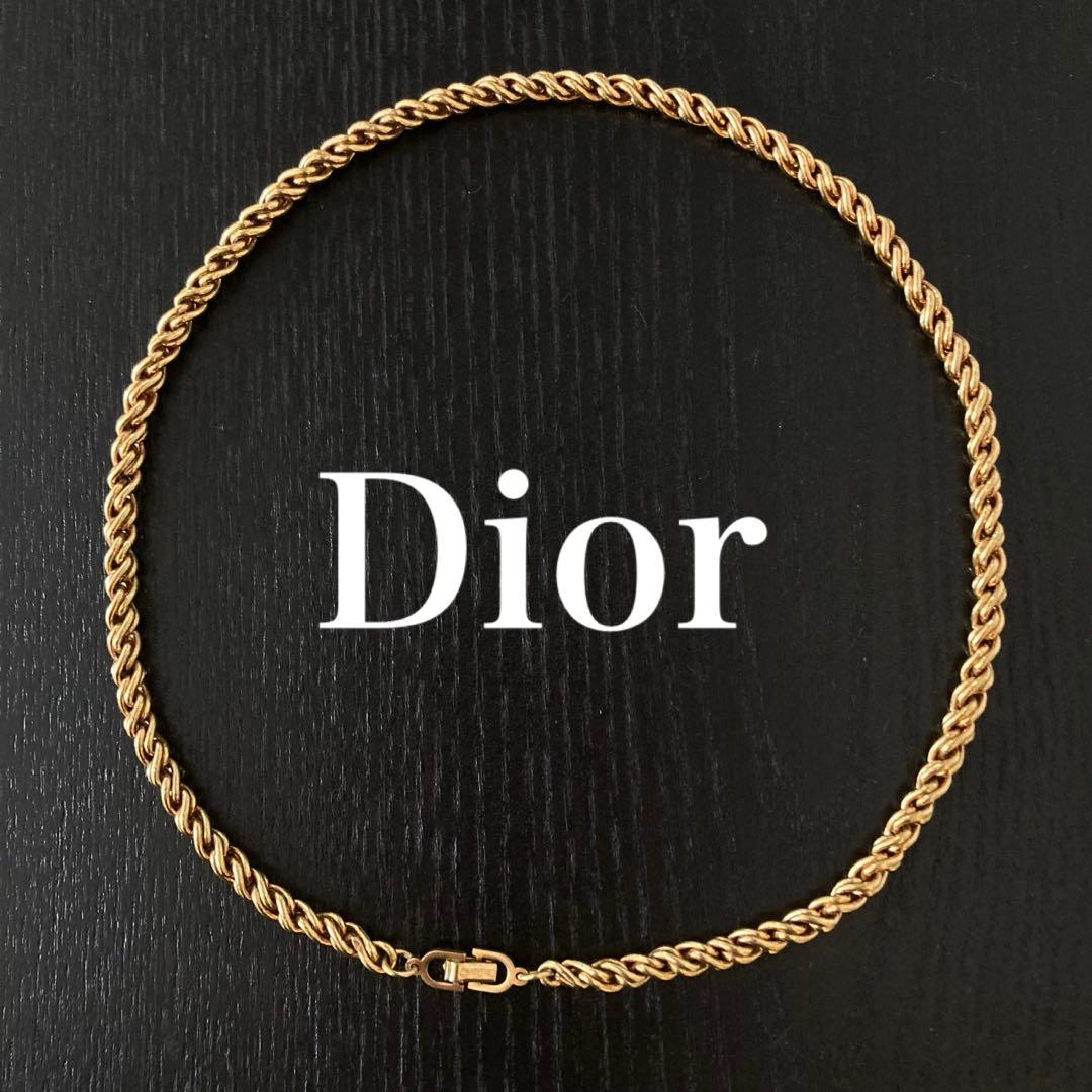 美品希少デザイン】DIOR 喜平ネックレス チェーン 太め ゴールド