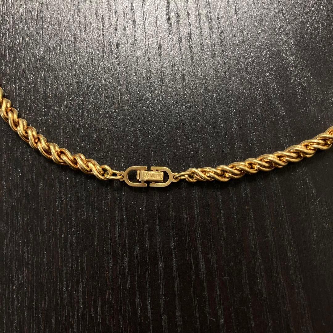美品希少デザイン】DIOR 喜平ネックレス チェーン 太め ゴールド