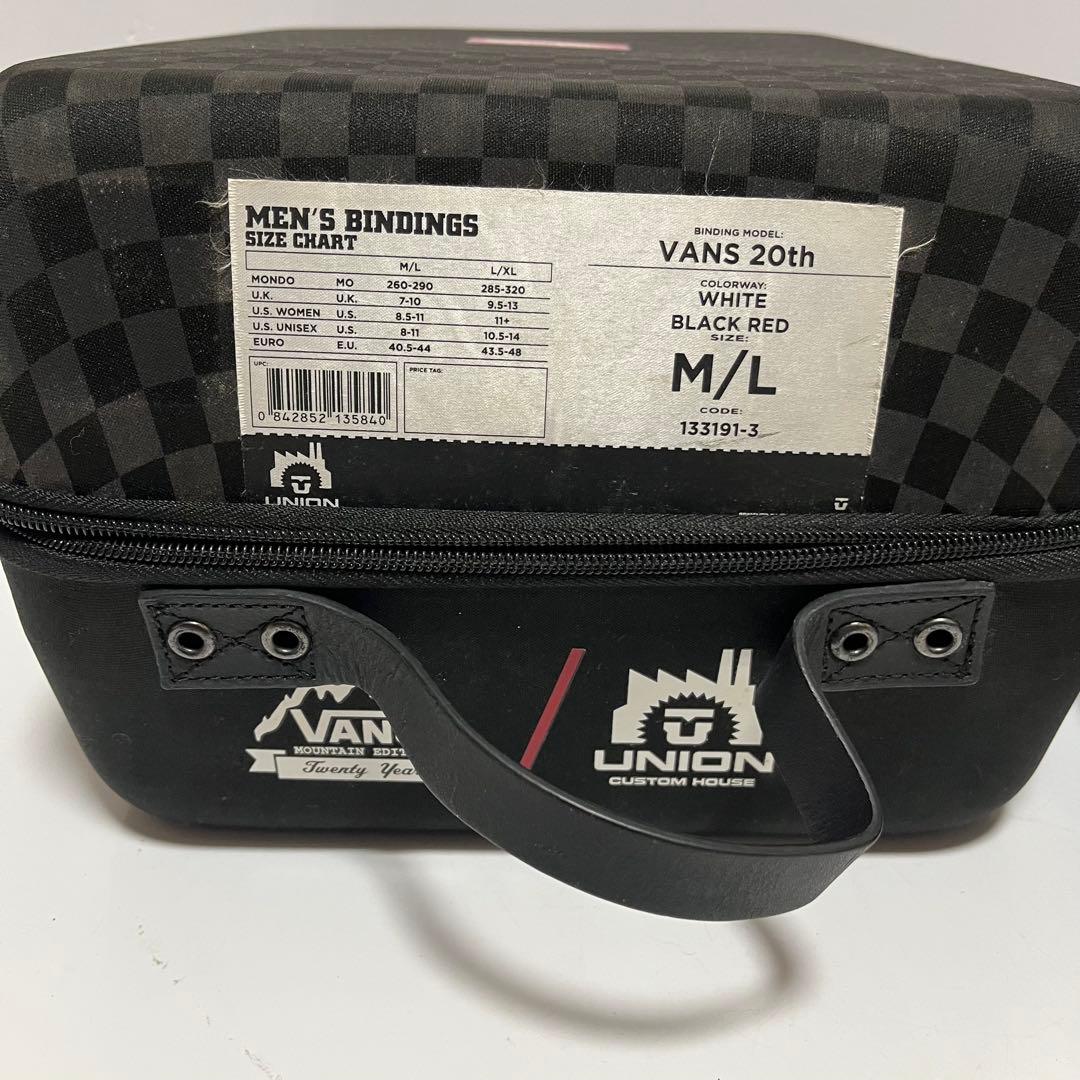 希少 UNION VANS 20th ビンディング コラボ 限定 M/Lサイズ - メルカリ