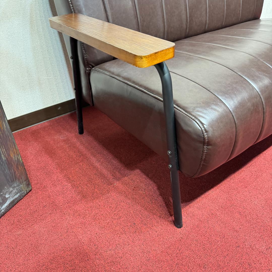 東京23区配達無料 ニトリ2人掛けソファ Nシールド ステイン2KD DBR