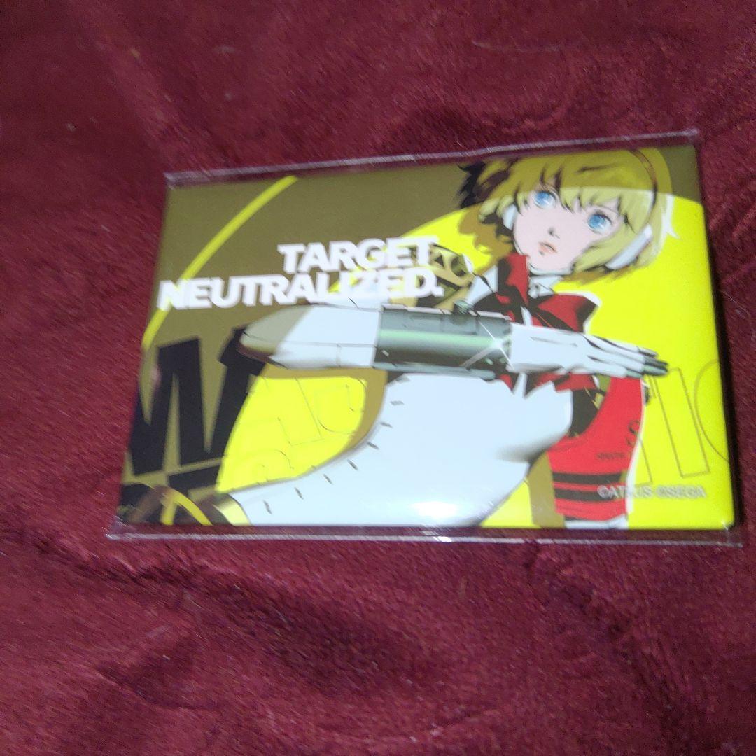 (14) 未使用　ペルソナ3リロード　総攻撃　缶バッジ　アイギス ペルソナ3 リロード 総攻撃ラストカットイン缶バッジ 桐条美鶴 - メルカリ