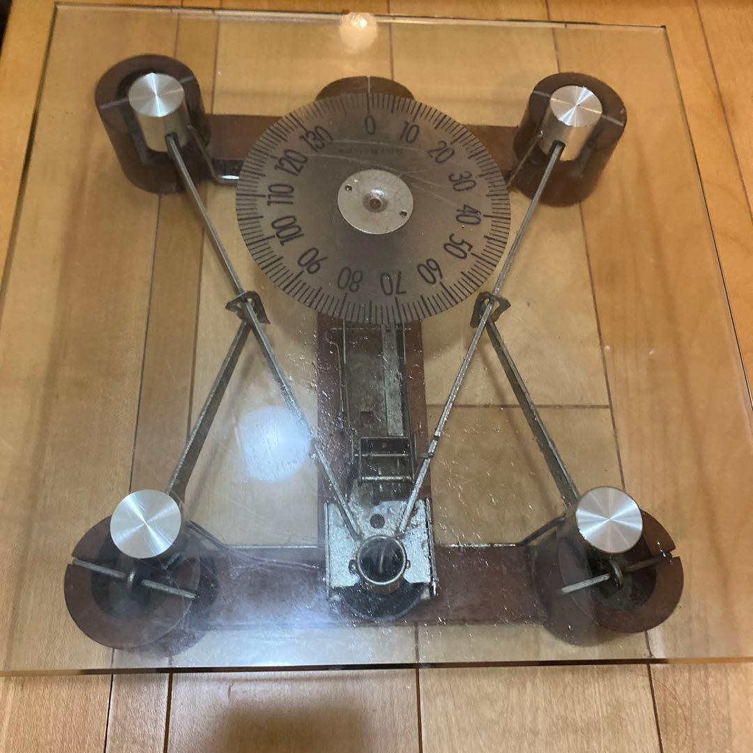 体重計　ガラス製　アンティーク