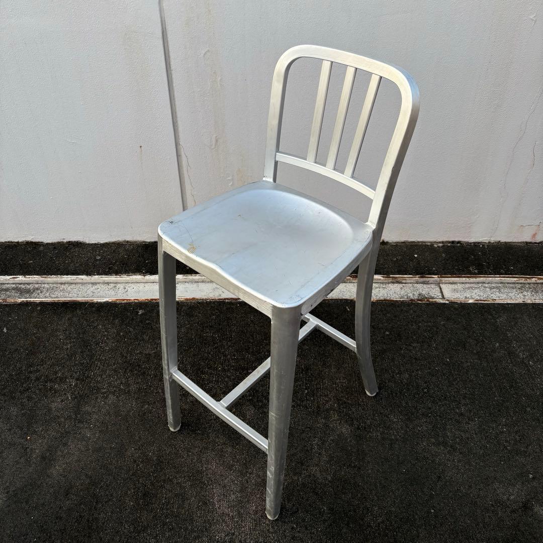 EMECO エメコ US NAVY アルミ ネイビー チェア - メルカリ