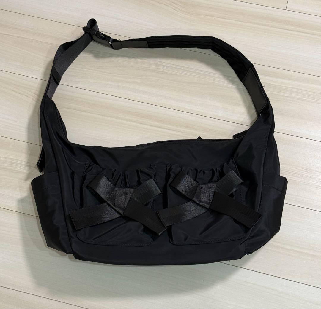 プロズヴェール 【SAPON】撥水リボンナイロンショルダーバッグ