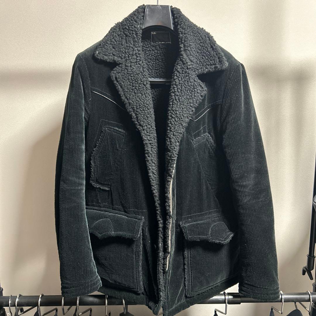 美品】エヌバイナンバーナイン コーデュロイジャケット 黒 サイズ3