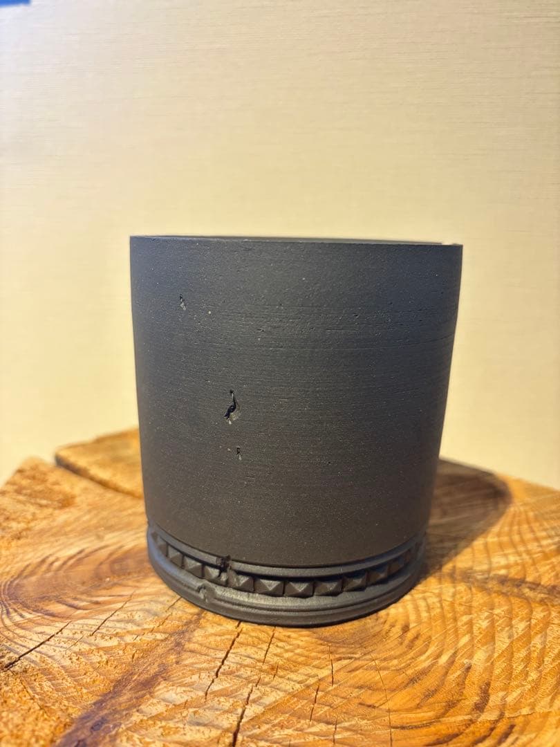 吉光窯 kikko low 虫食い　スタッズ 鉢