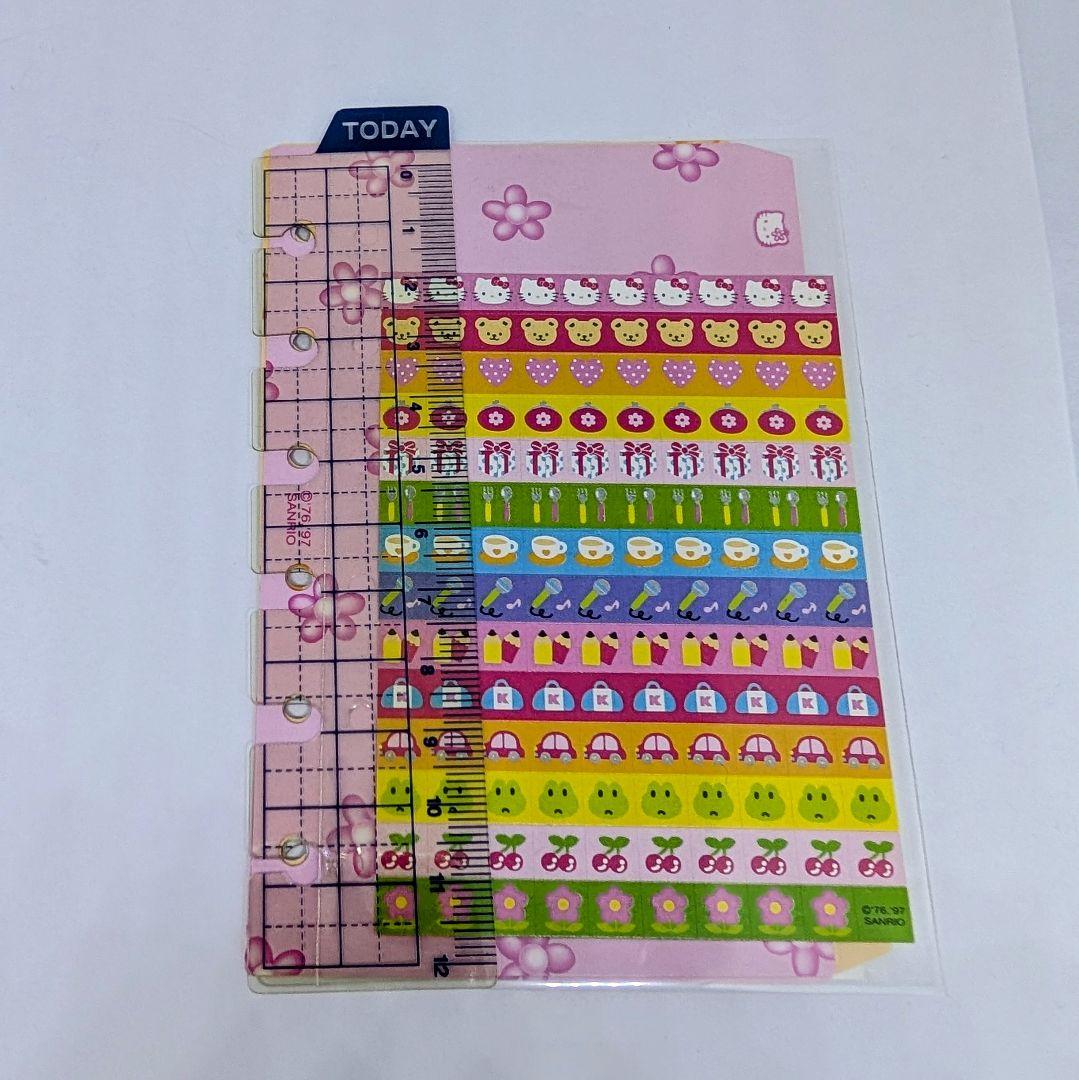 ハローキティ♡超美品レア♡本革手帳 1997年物 平成レトロ 箱付き 個数