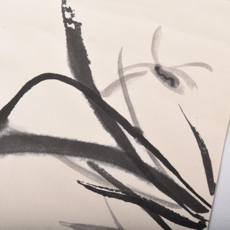 中国 斉白石 水墨画 花草図 工芸印刷 時代唐木雲板額 N 7624A - メルカリ