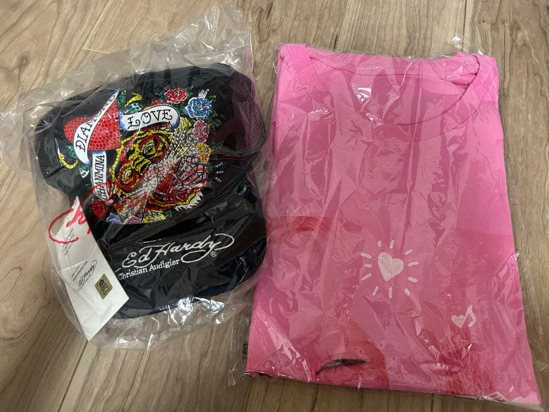 【最終値下】ちゃんみなキャップとピンクTシャツセット