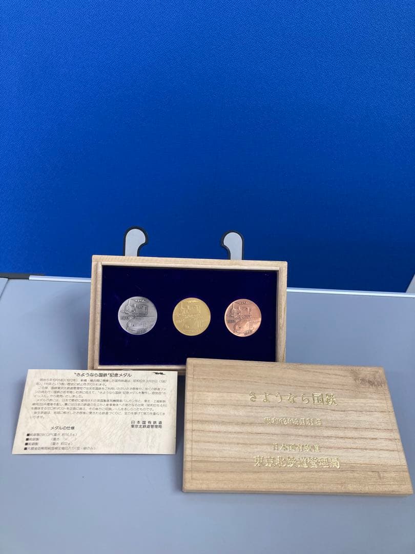 限定品・美品】昭和62年 東京北鉄道管理局 さようなら国鉄記念メダル