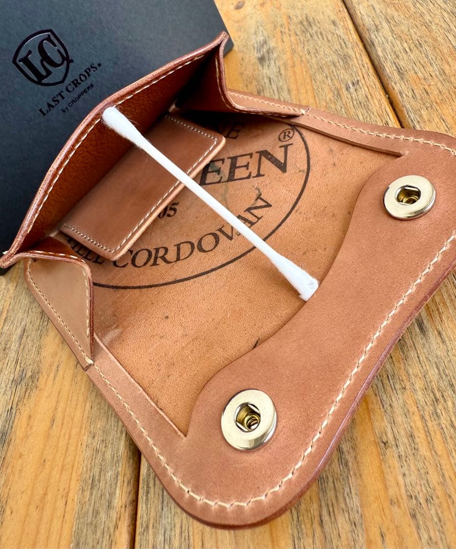 早い者勝ち※ ラストクロップス タング コードバン ナチュラル スタンプ