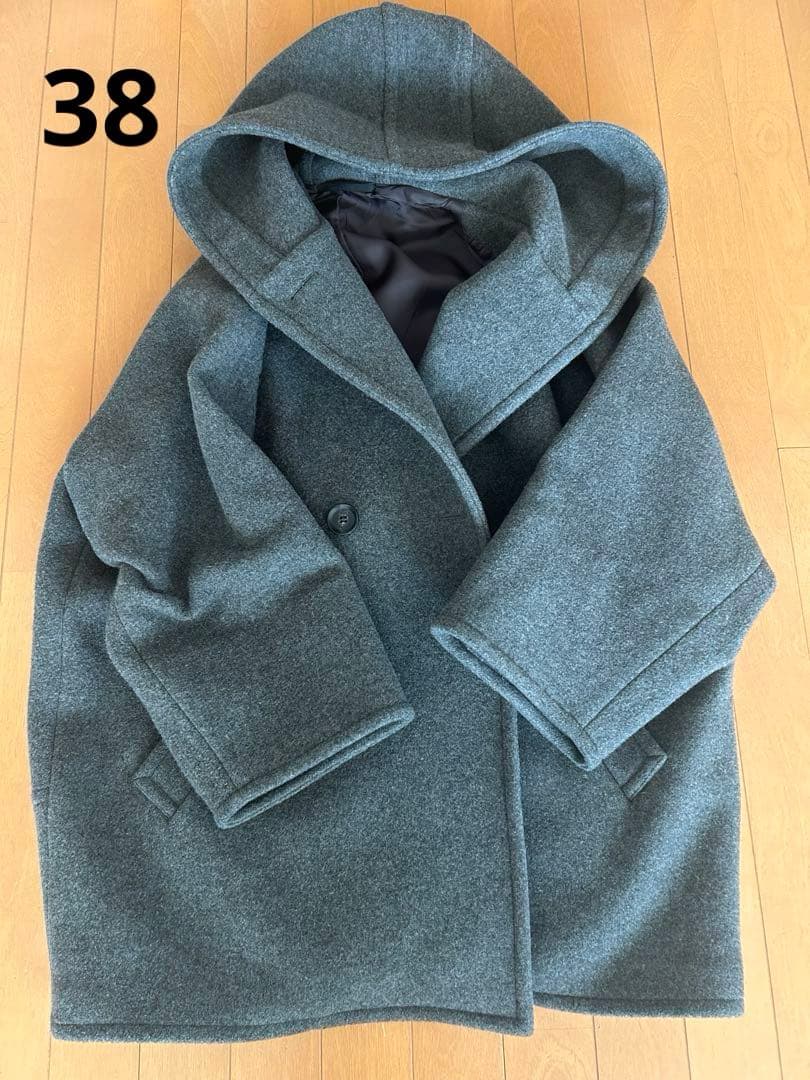 AP STUDIO モッサオーバーフーディコート グレー サイズ38 AP STUDIO（エーピーストゥディオ）の「ライトモッサオーバー