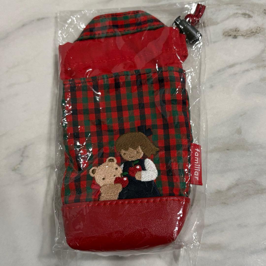 新品タグ付　ファミリア　ジェルケース　赤