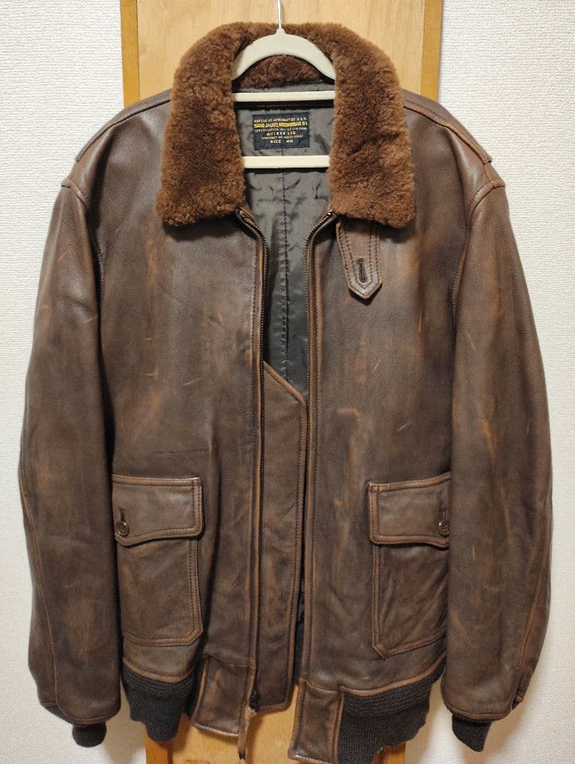 AVIREX Ｇ-1 レザージャケット　よっちゃん AVIREX（アヴィレックス） アビレックス G-1 レザージャケット G1